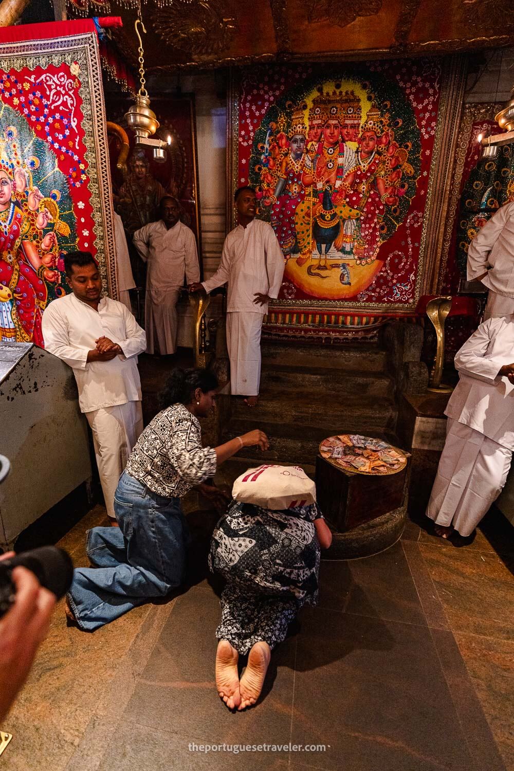 Asking for a wish at a Hindu Ceremony
