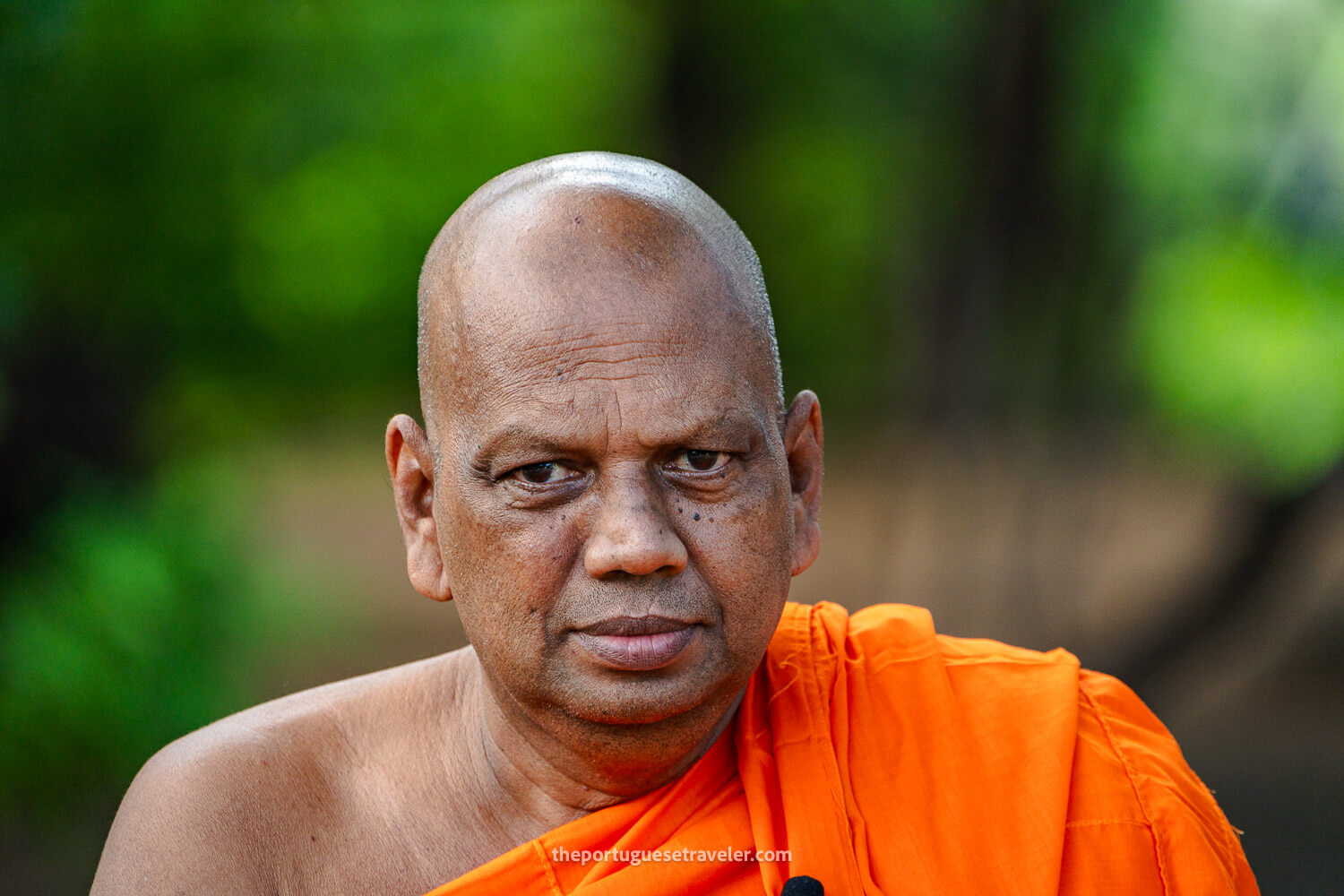 A resident monk of the Sithulpawwa Rock Temple