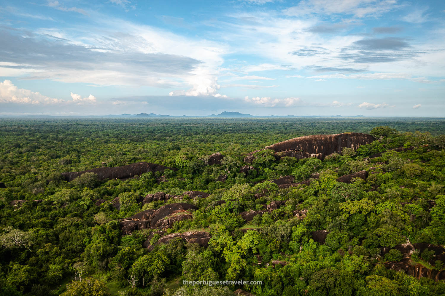 The rock formations in Yala National Park