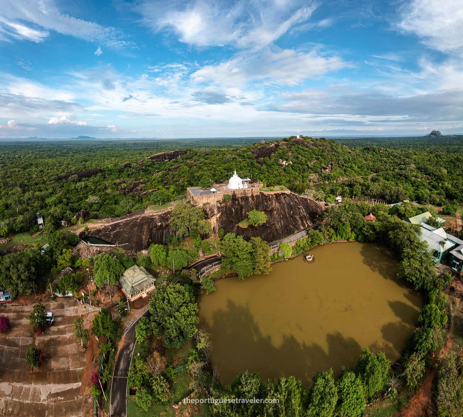 The Sithulpawwa Rock Temple seen from above