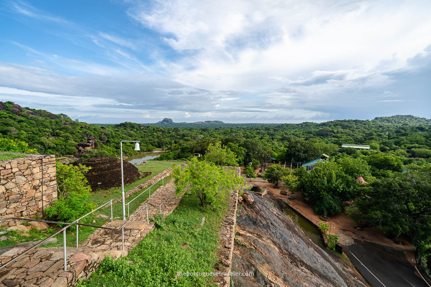 The view on the way down after the stupa