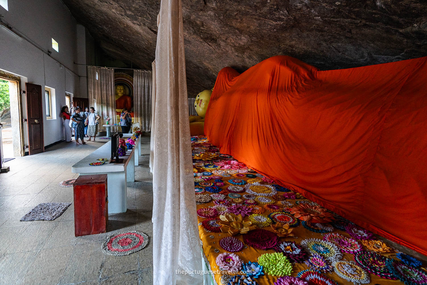 The interior of the cave at the Sithulpawwa Rock Temple