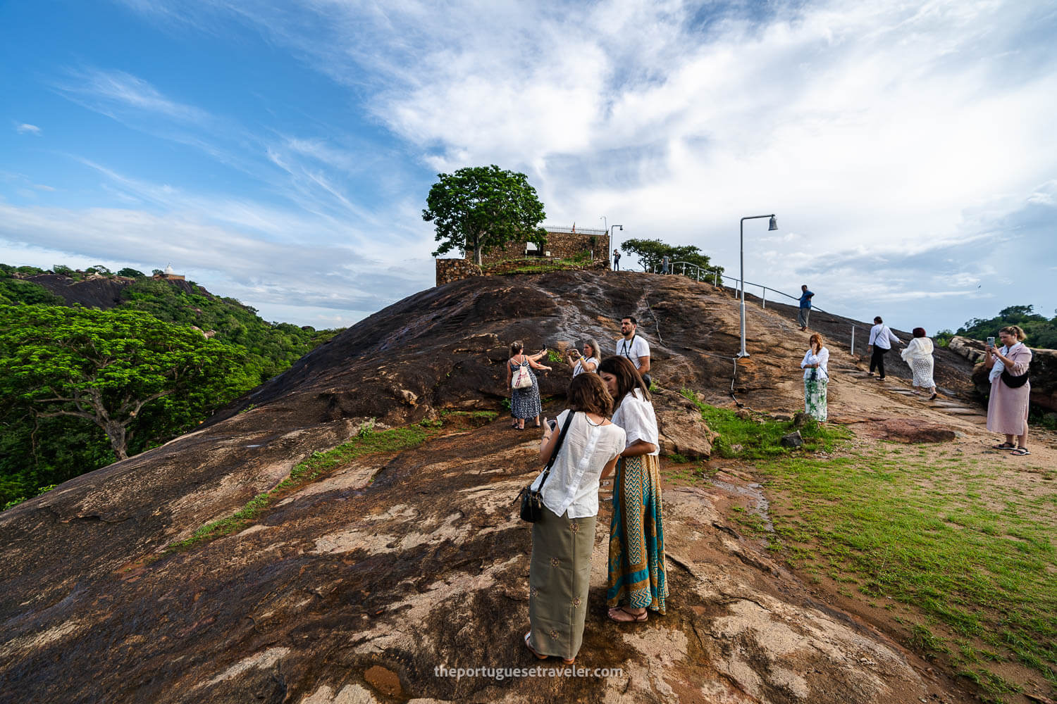 The climb to the top of the Sithulpawwa Rock Temple