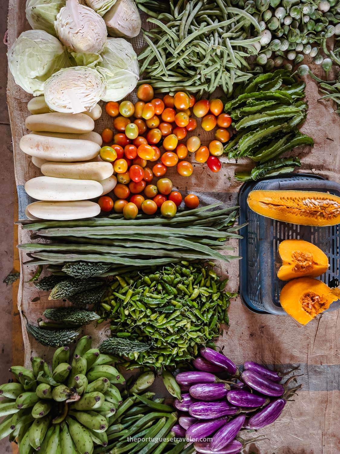 The products at the local market