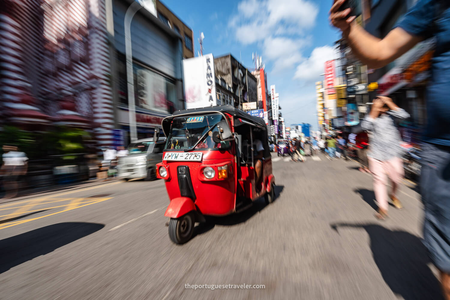 A Tuk-Tuk on the streets of Colombo Sri Lanka