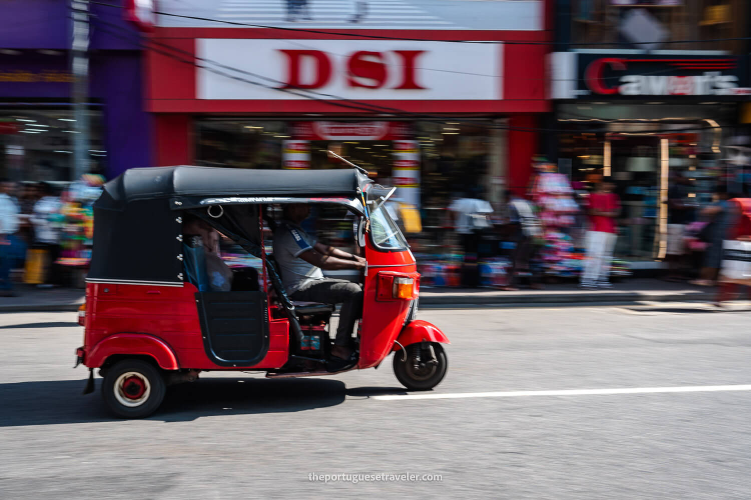 A tuktuk at the Pettah market, in Colombo Sri Lanka