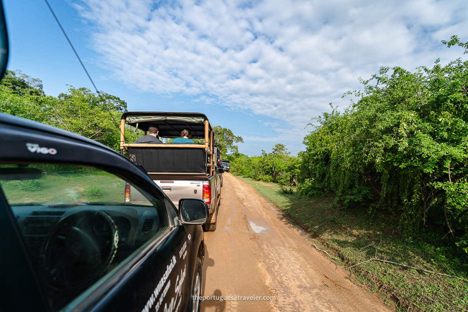 The Jeeps Queue at the Yala National Park safari