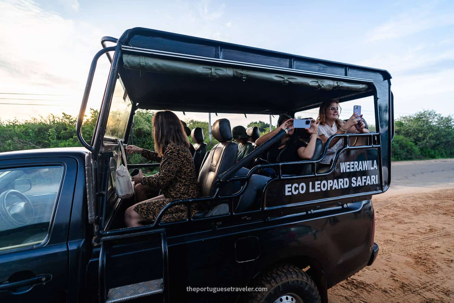 The jeeps on the Yala National Park Safari, at the Yala National Park