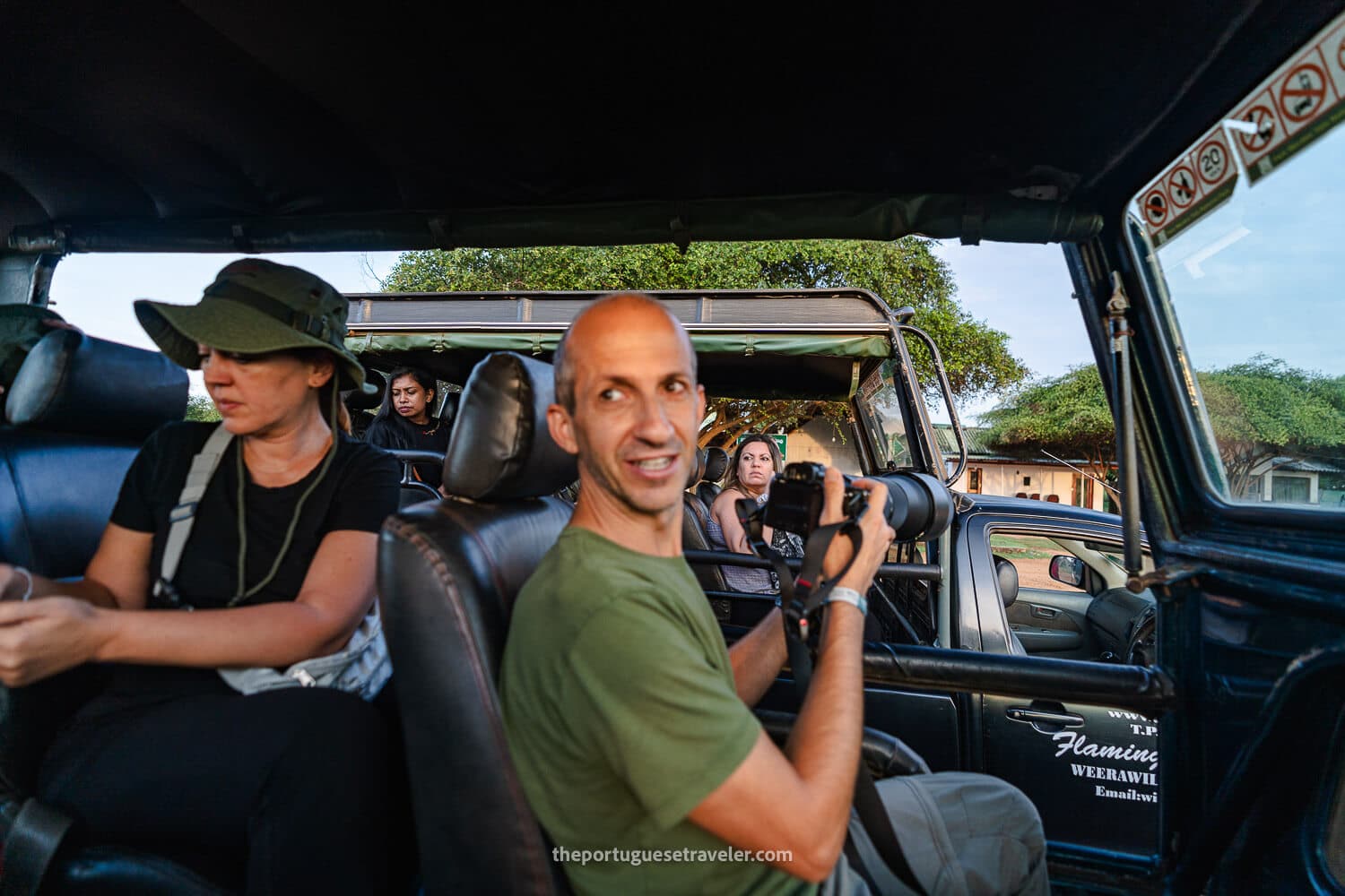 Jorge about to start the Safari Tour all geared up