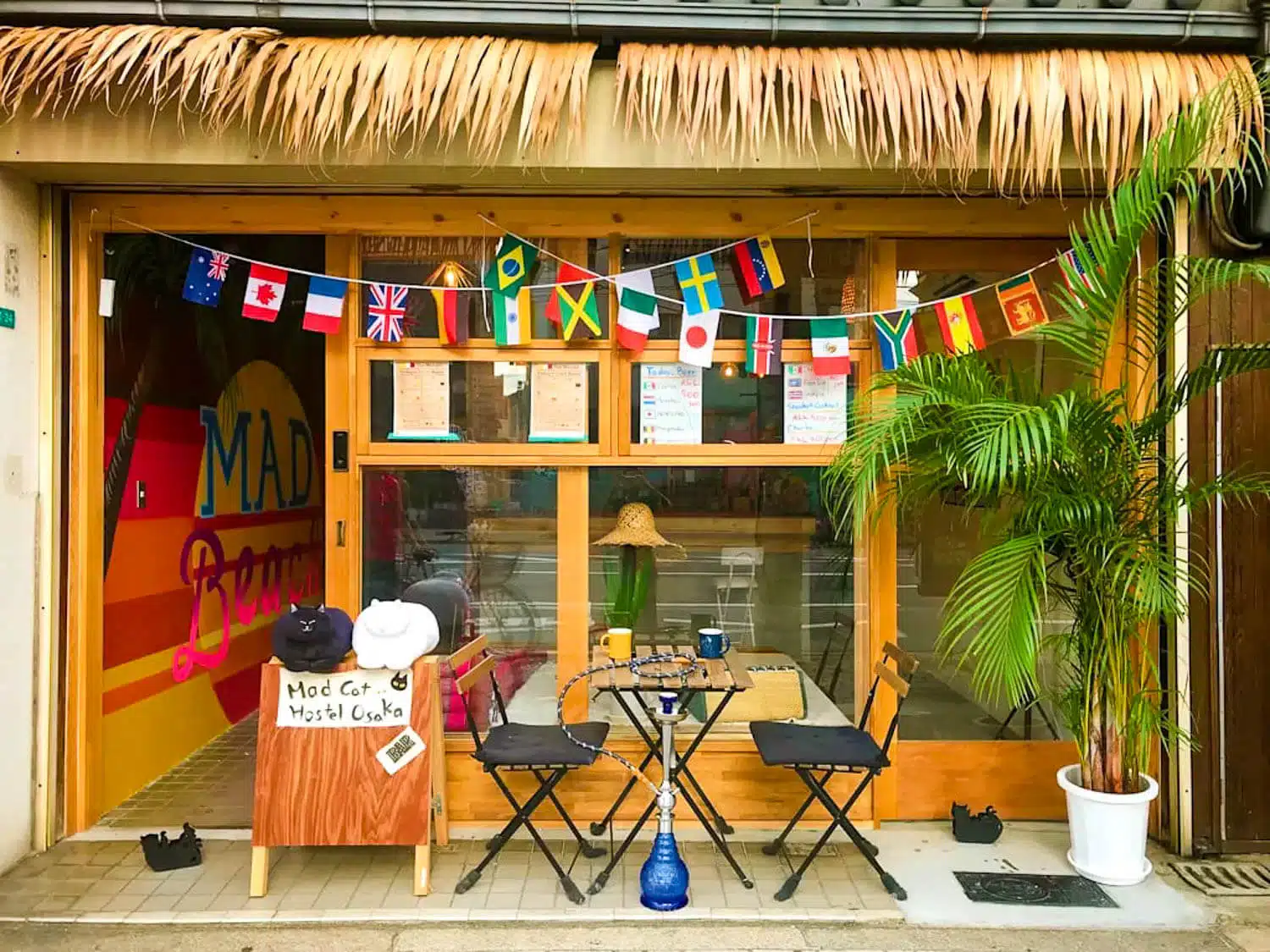 Mad Cat Hostel Osaka & Bar, one of the best hostels in Osaka, Japan