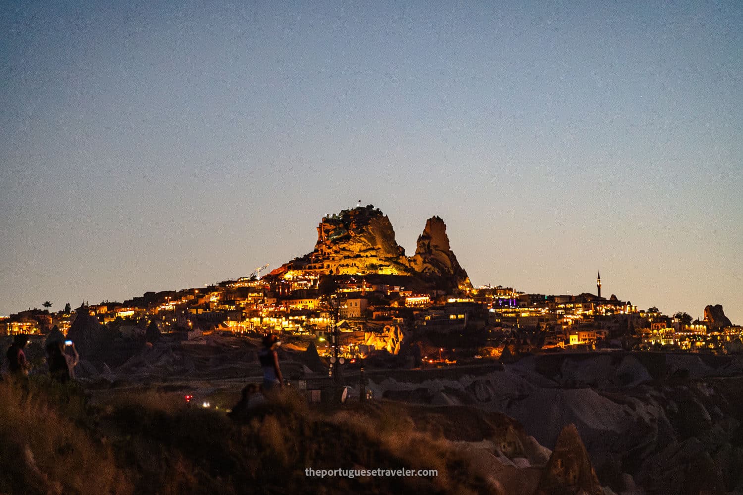 Uchisar Castle in Cappadocia, Turkey