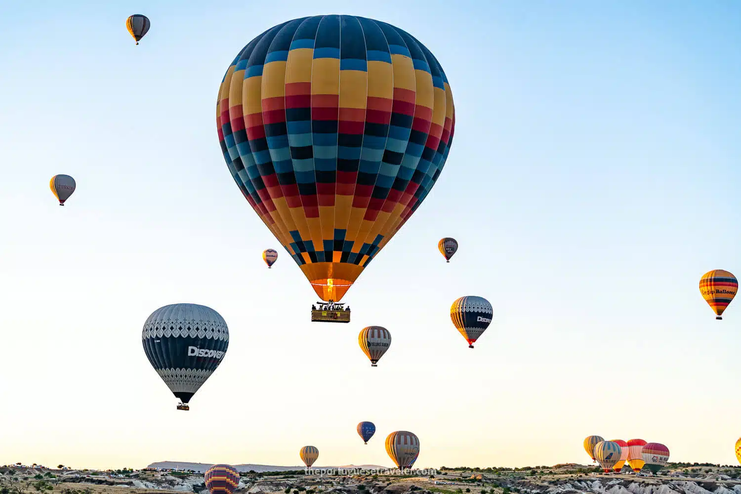 The best photo of my hot air balloon tour in Cappadocia