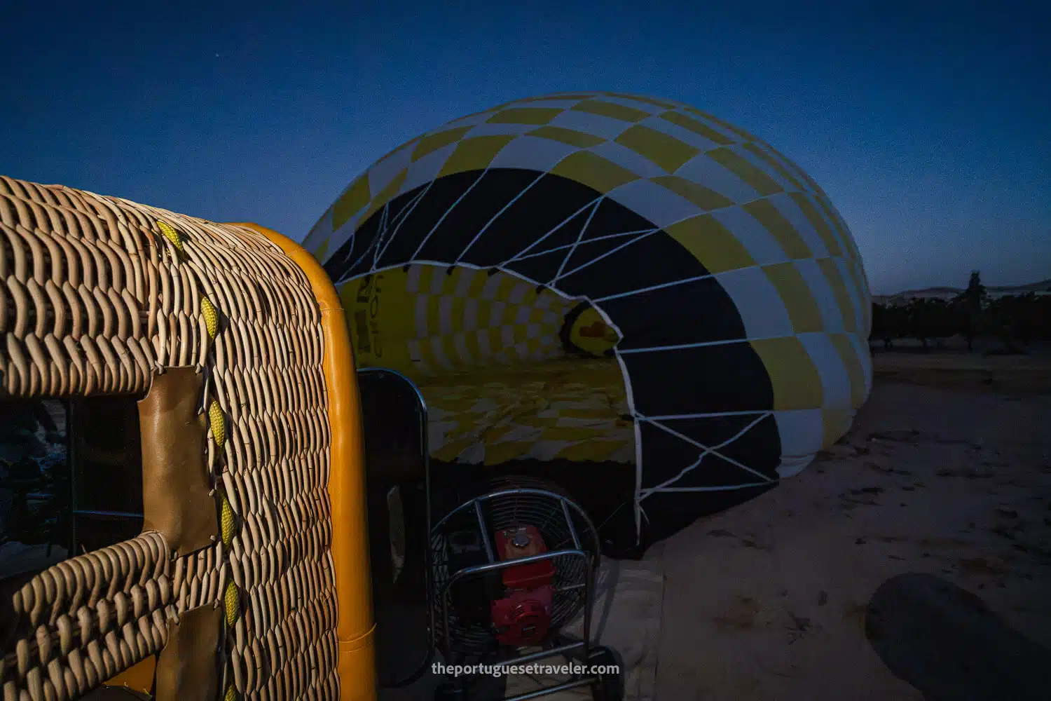 The baskets woven by hand
