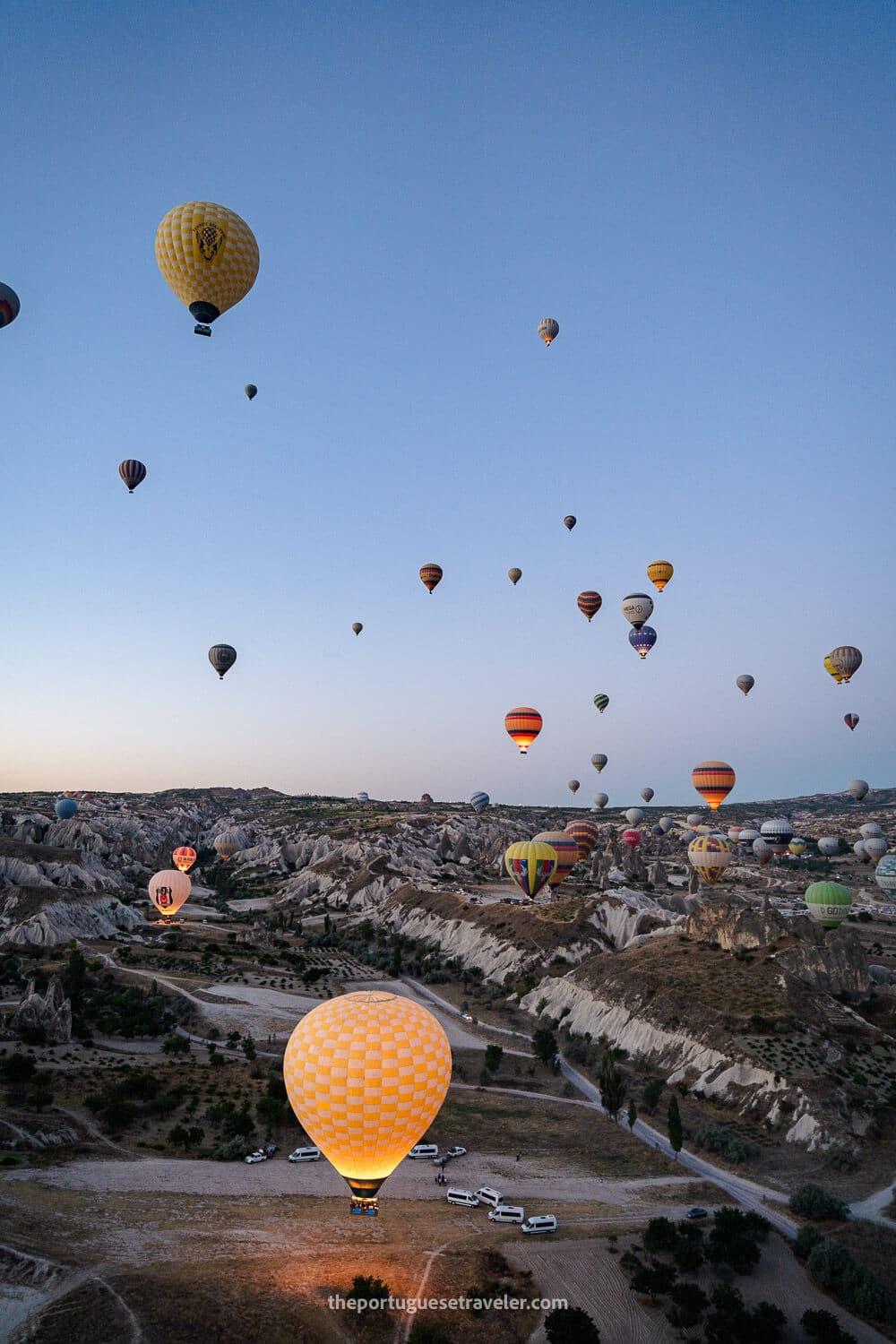 A Hot Air Balloon Ballet in Cappadocia
