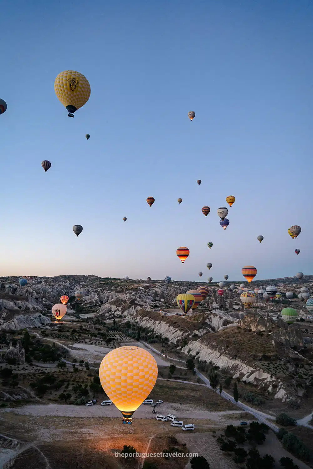 A Hot Air Balloon Ballet in Cappadocia