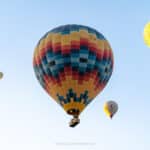The colorful balloons all around us