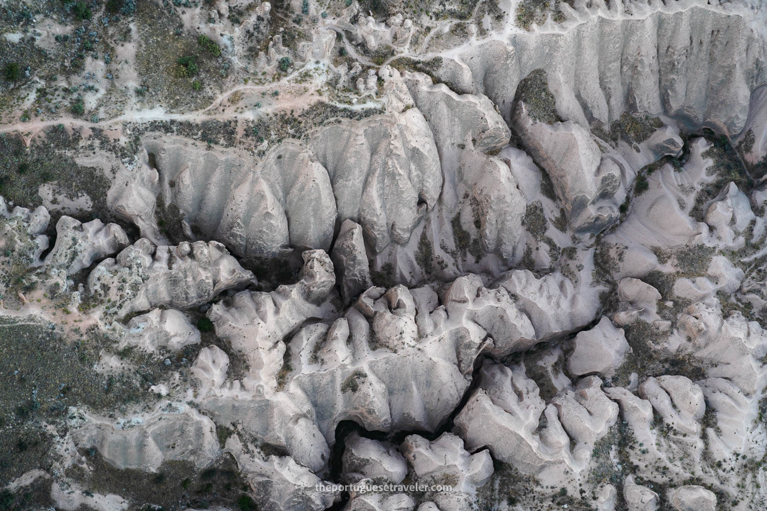 The fairy chimneys in Cappadocia