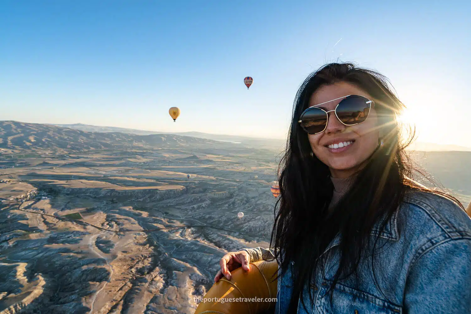 Jhos very happy with the balloon ride