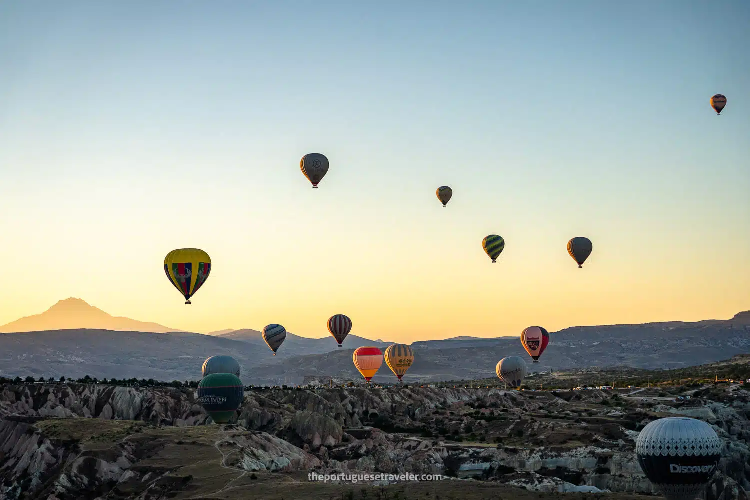 Mount Erciyes in the background at sunrise