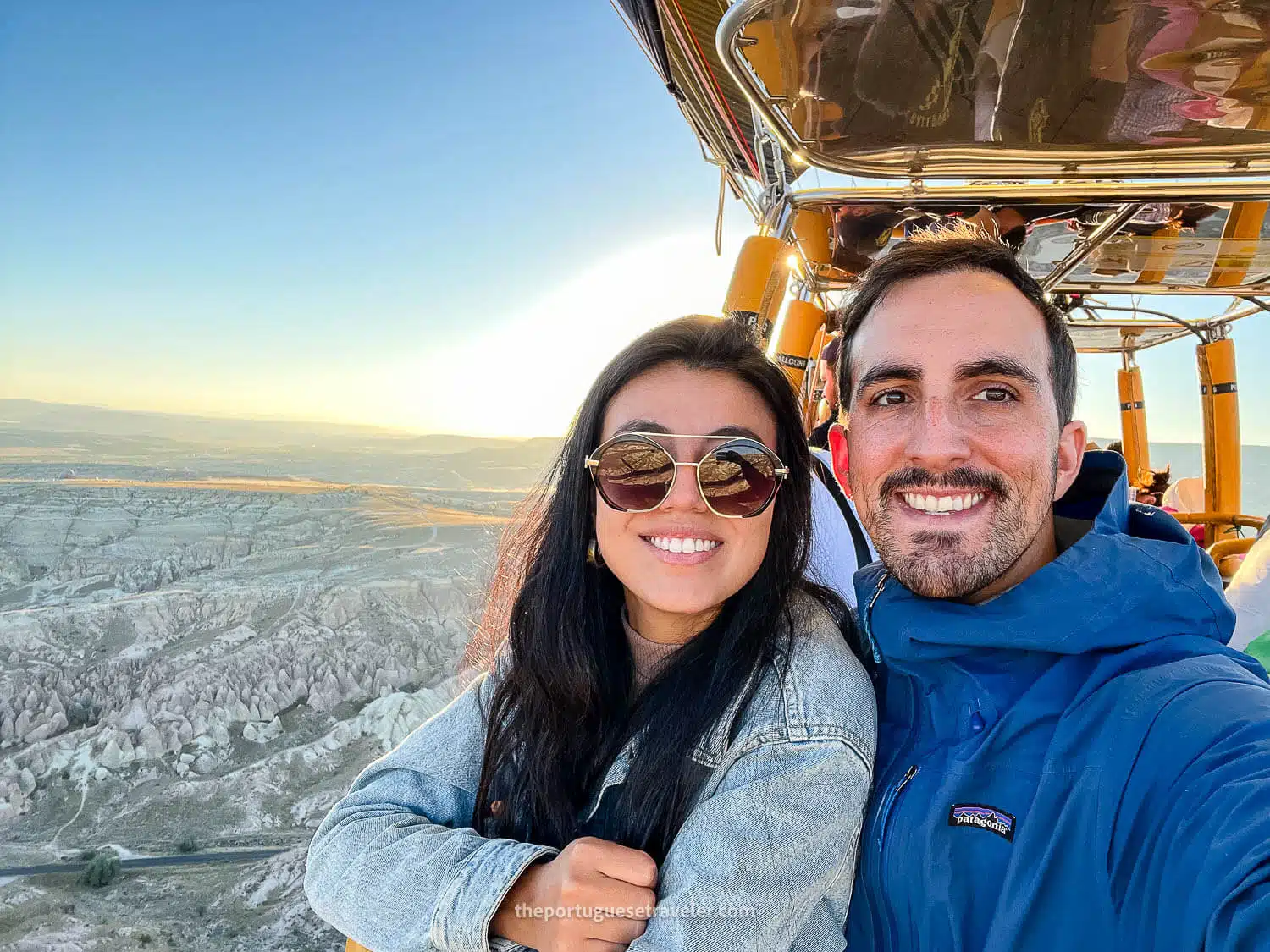Me and Jhos inside the Hot Air Balloon in Cappadocia