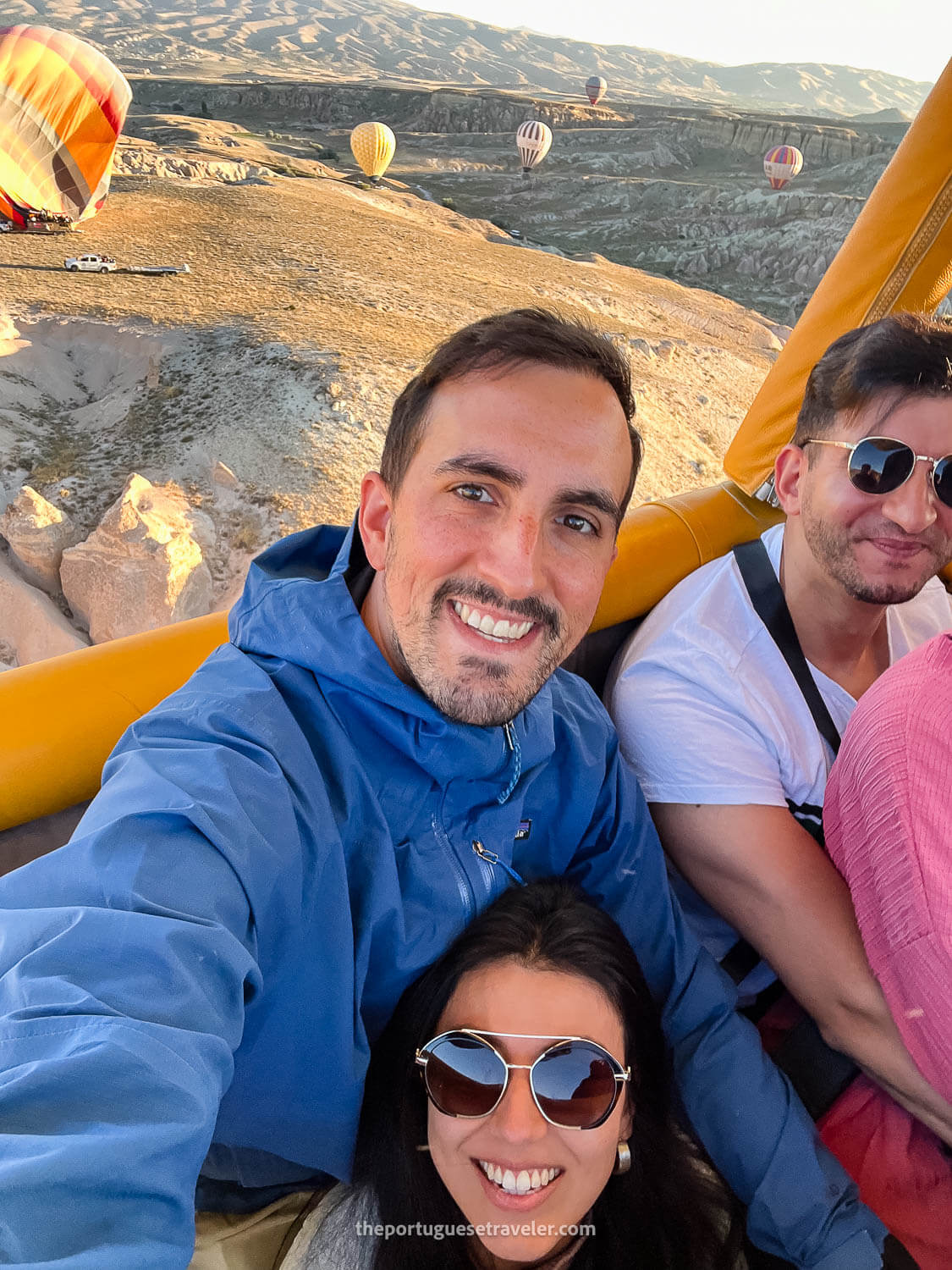 Me and Jhos sitting for landing