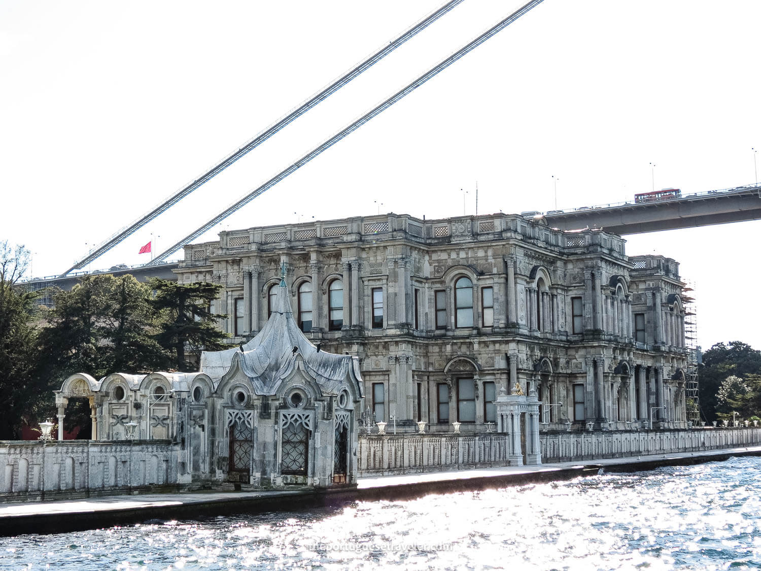 The Beylerbeyi Palace seen from the Bosphorus