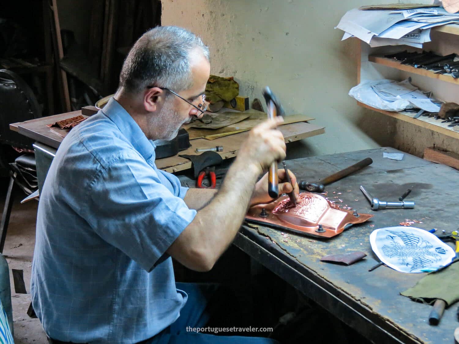 An artisan in Büyuk Valide Han