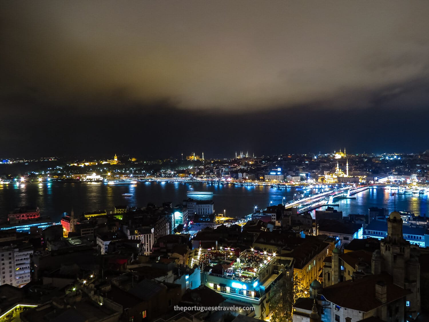 Galata Tower's View at night
