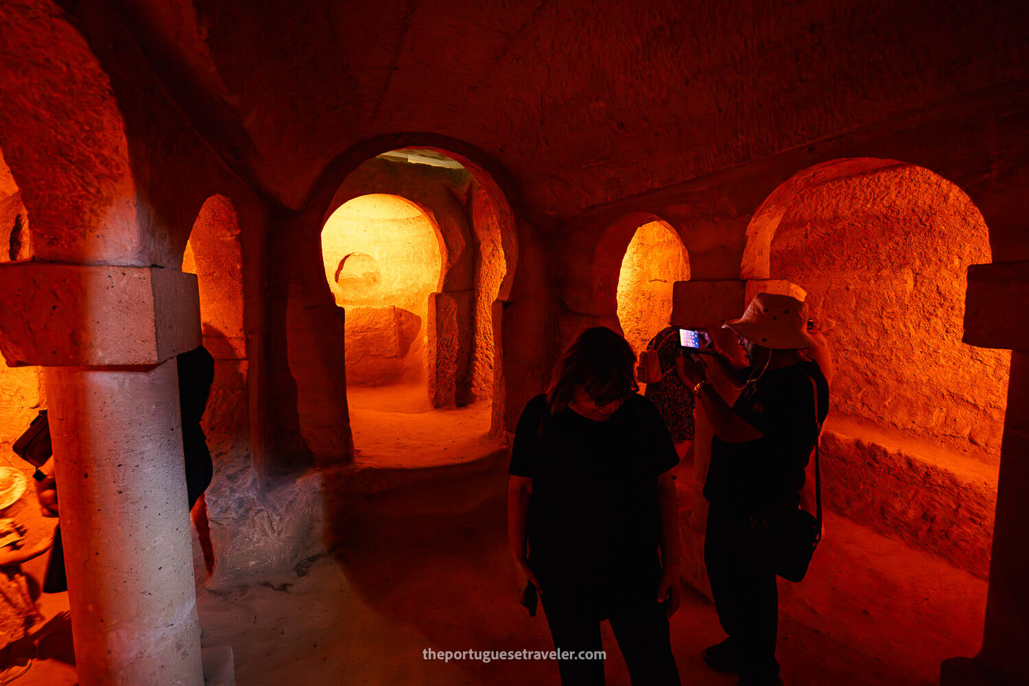The interior of a chapel on the Goreme Open Air Museum, in Cappadocia