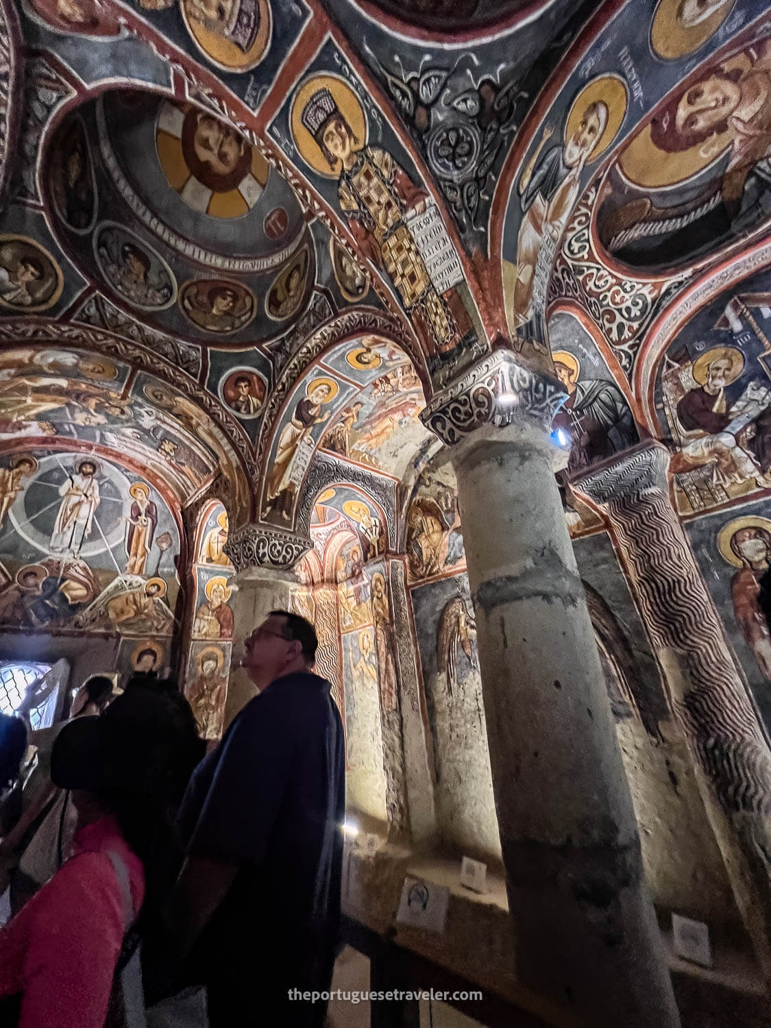 A chapel's interior in the Göreme Open Air Museum