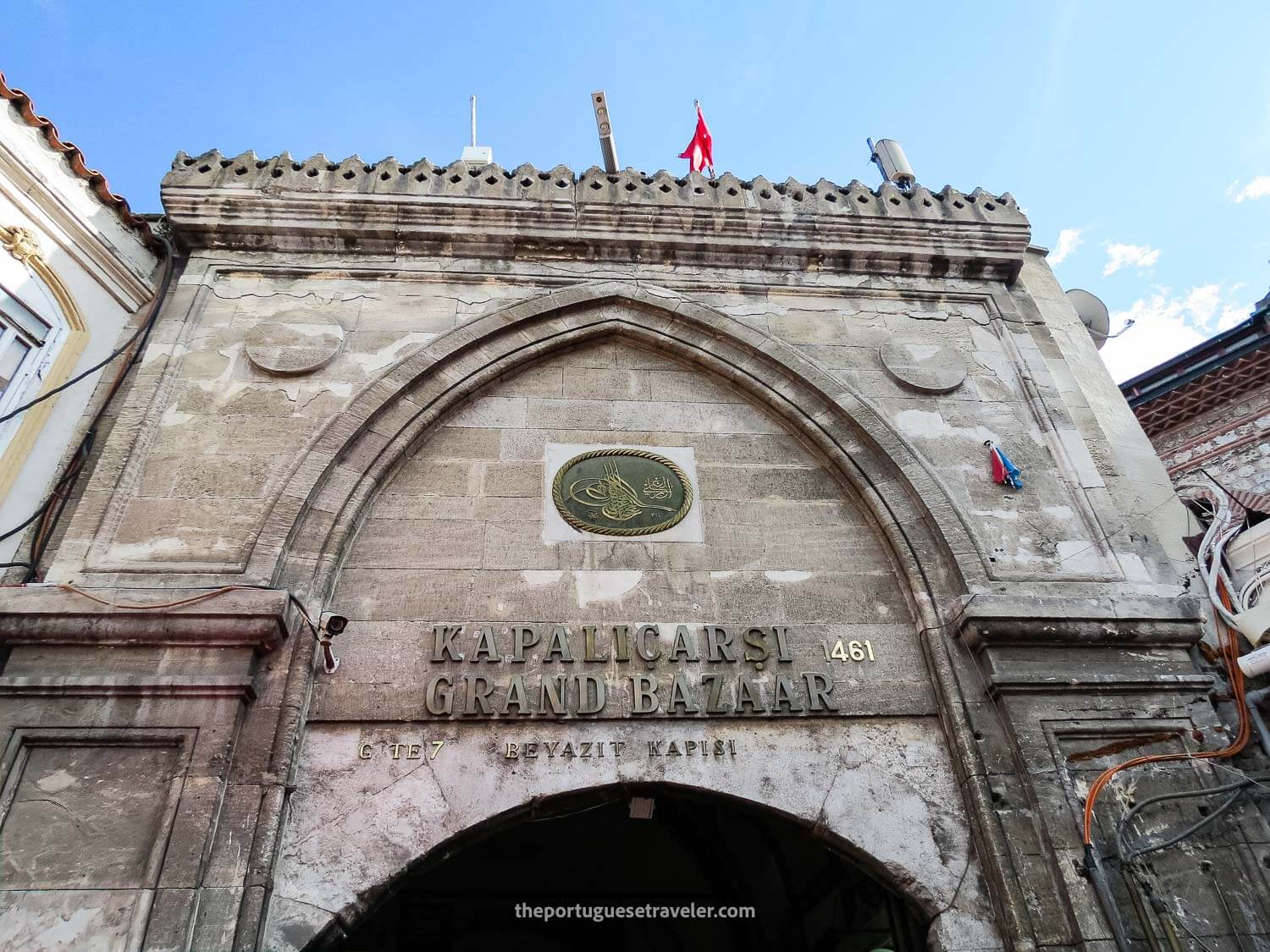 The entrance to the Grand Bazaar in Istanbul