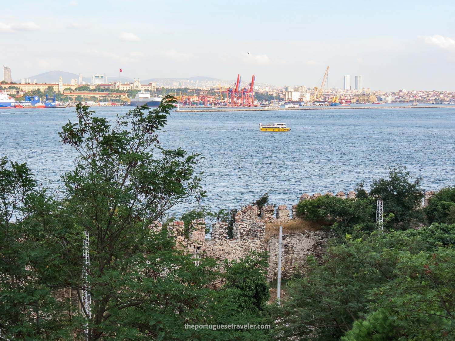 The view at the Gülhane Park Tea Garden