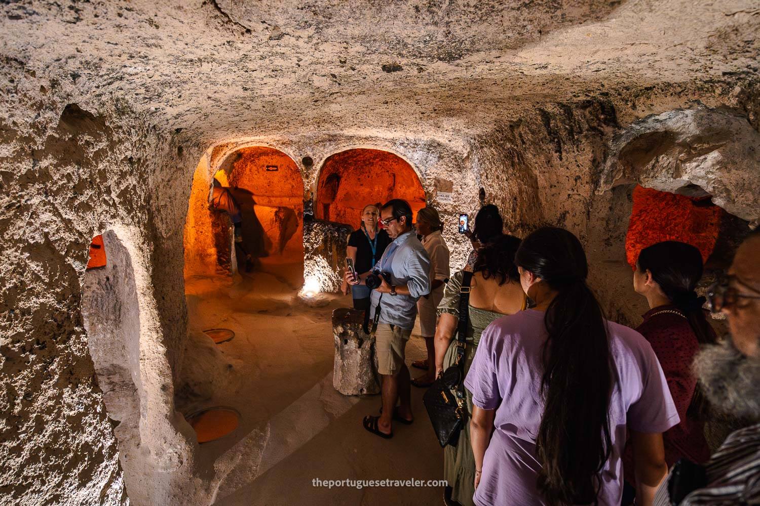 The interior of Kaymakli, on the Cappadocia Green Tour