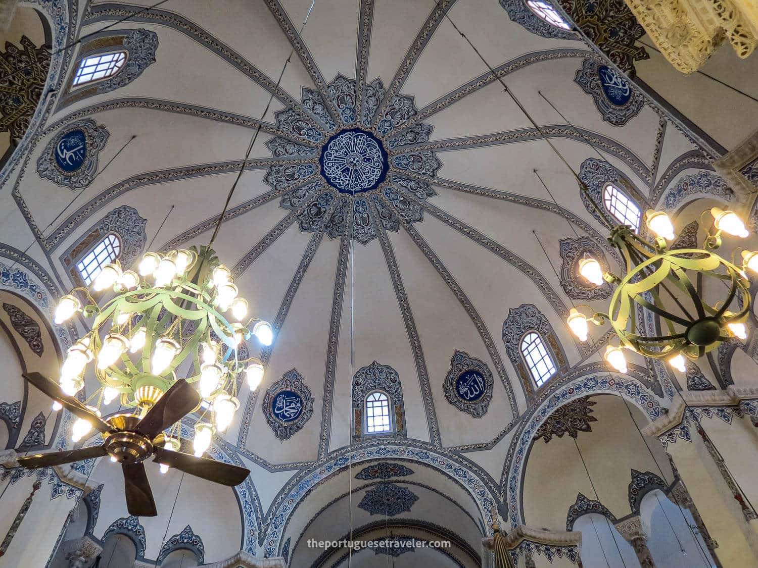 The interior of the Kuçuk Hagia Sophia Mosque in Istanbul