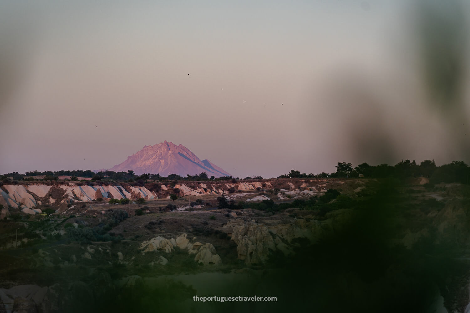 Mount Erciyes seen from the Lovers Hill in Goreme