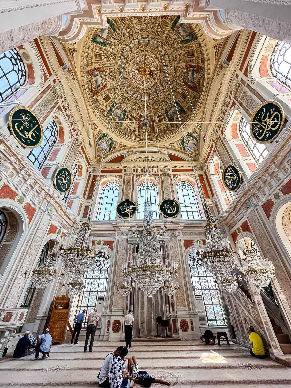 The interior of the Ortaköy Mosque