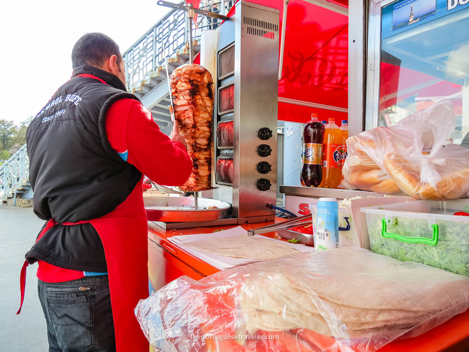 A Doner Kebap in the making