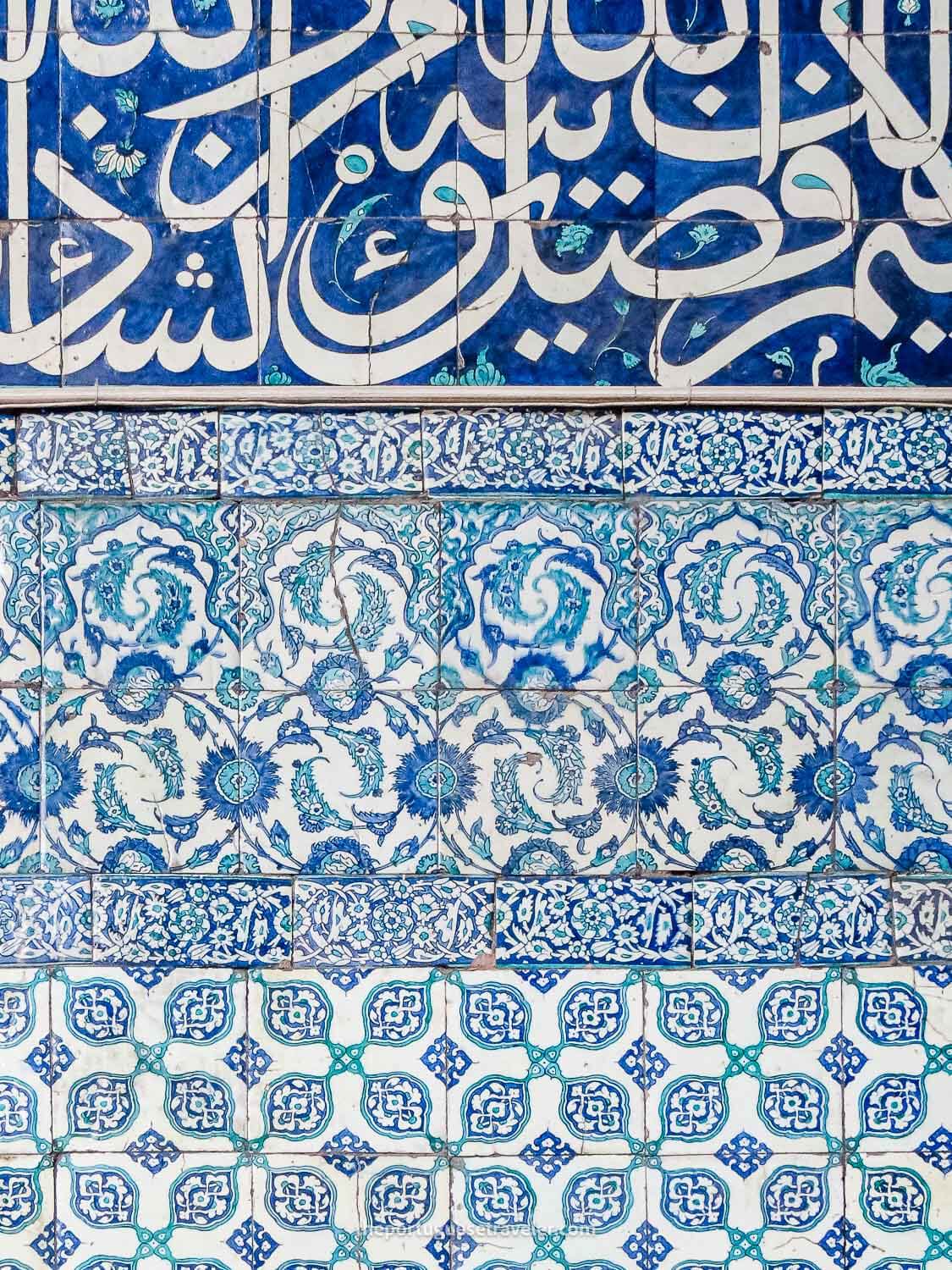 the blue tiles of Yeni Camii