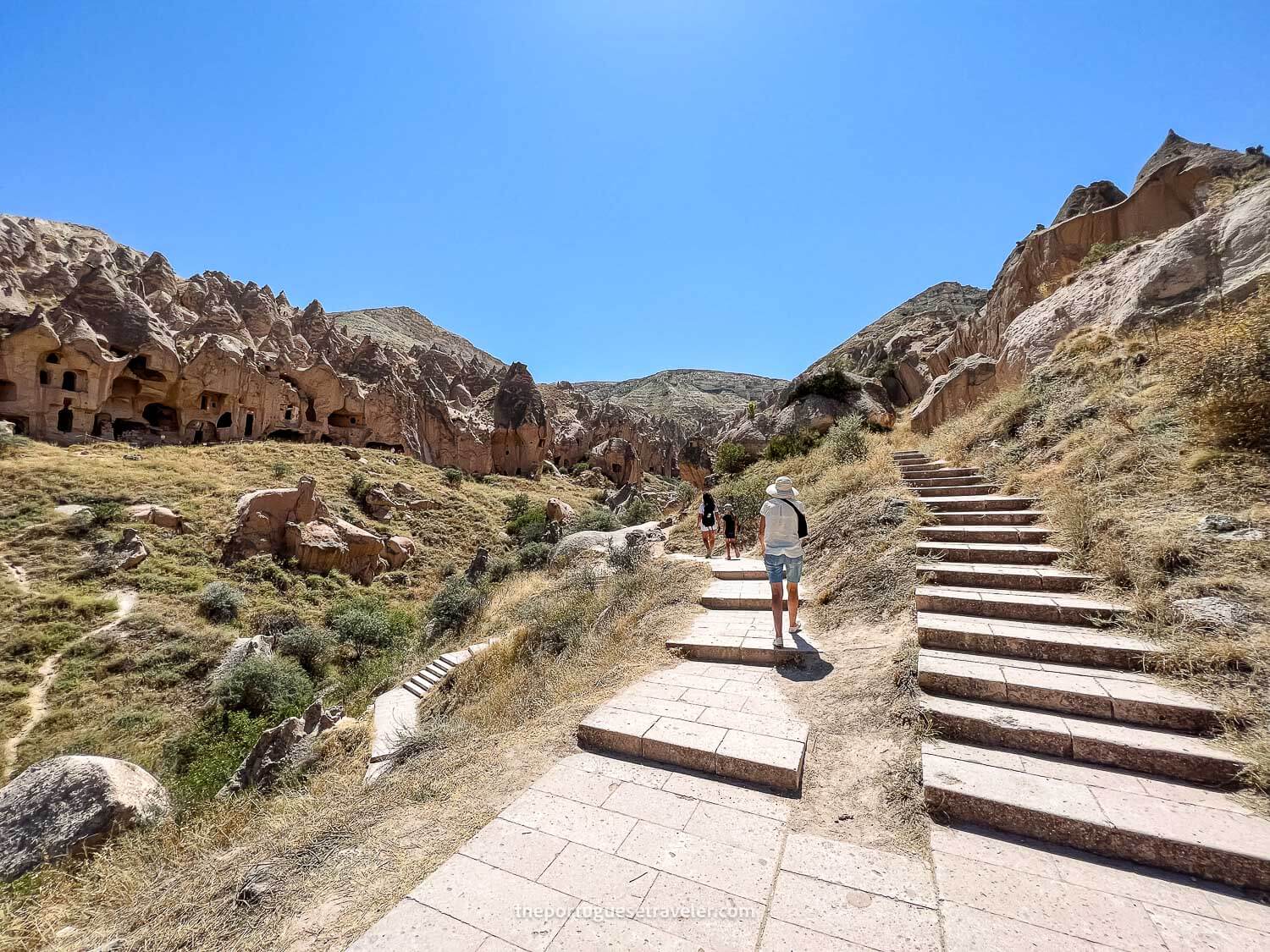 The entrance of the Zelve Open Air Museum, on the Cappadocia Red Tour