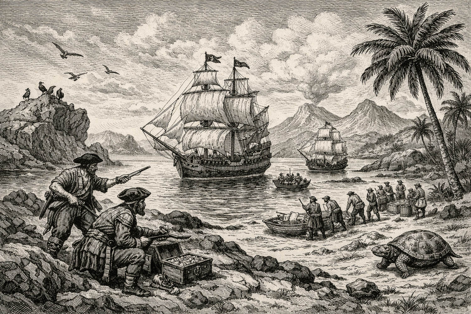 The Galapagos Islands Myths, Legends and Facts - Pirates