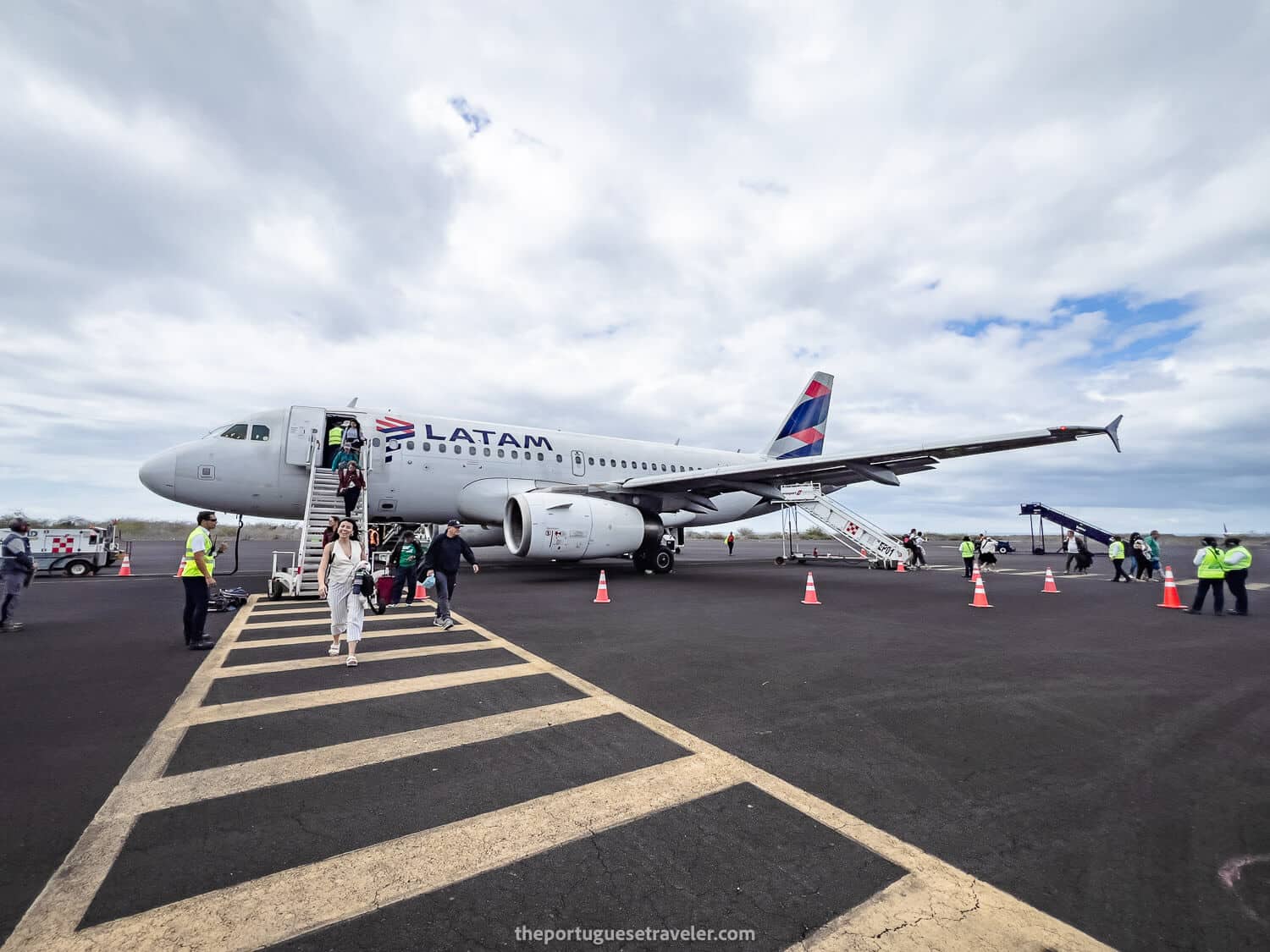 Arriving at San Cristobal airport with Latam - Galapagos Solo Travel