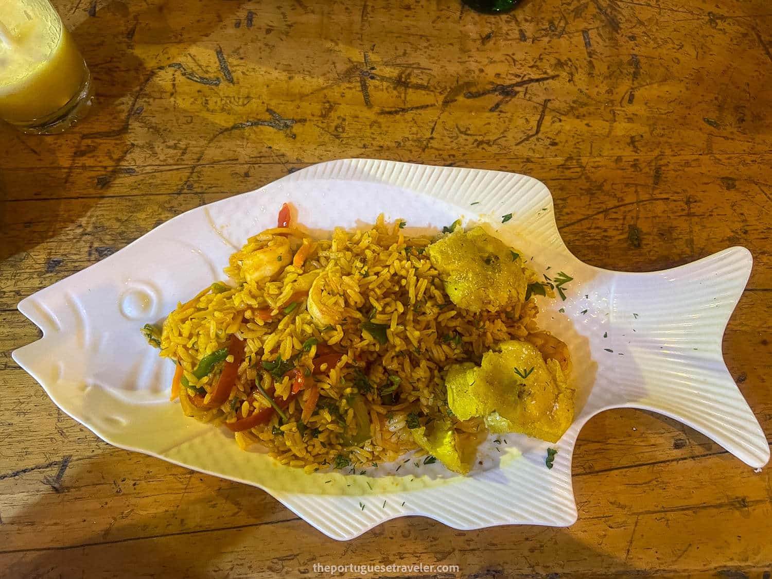 A seafood rice in Puerto Ayora - Galapagos Trip Cost