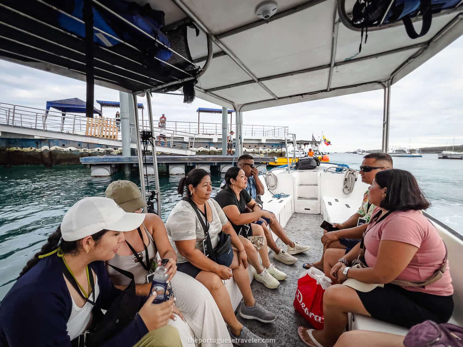 The water taxi you need to take to get to the ferry - Galapagos Solo Travel