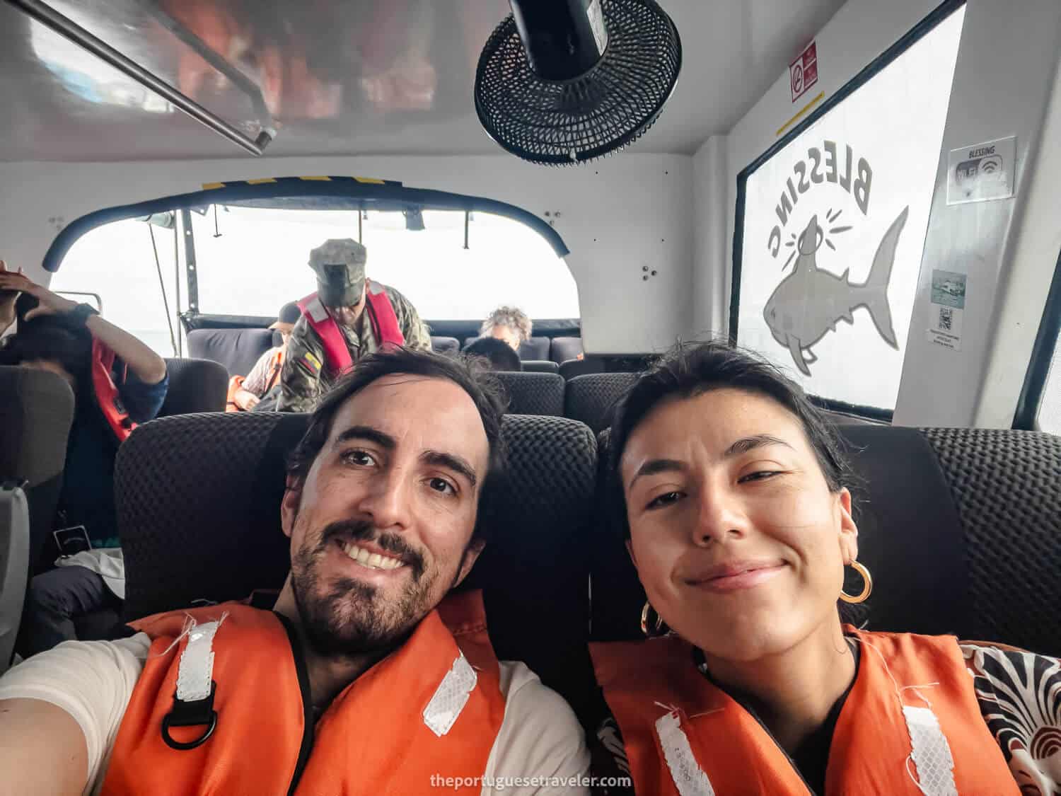 An inter-island ferry in the Galapagos - Solo Travel