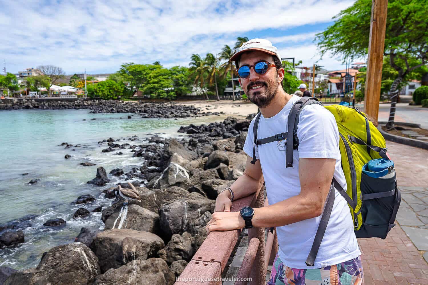 Me in Puerto Baquerizo Moreno in San Cristobal - Galapagos Trip Cost